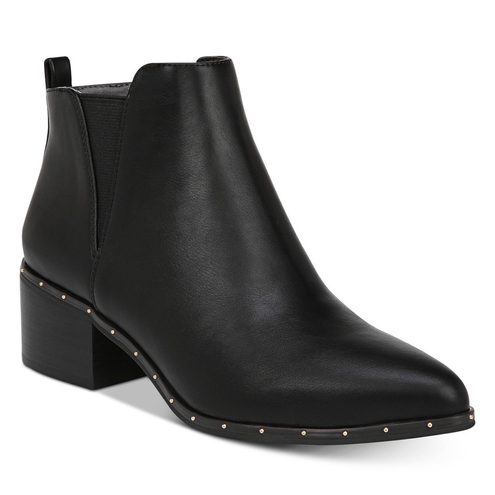 Bar III Black Gabby Studded Ankle Booties
